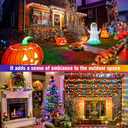 2 x 210 LED 4-Color Outdoor Easter String Lights, Seasonal Fairy Lights with 8 Modes, Waterproof Indoor Outside Decoration Lighting for Christmas, Parties, Wedding, Patio, New Year(70FT)