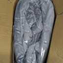 Homemate Electric Heated Blanket Twin Size - 62"x84" Heating Blanket Twin Size 1/2/4/6/8 Hours Auto-Off 10 Heat Level Over-Heat Protection Flannel Sherpa ETL Certification (01 - Light Grey)