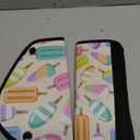 Kid'S Seat Belt Cover Pad, Neck & Abdomen Cushion For Children- Soft And Breathable Straps Cover Support For Booster Seat, Strollers, And High Chairs | Hypoallergenic Travel Accessory, Ice Cream