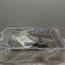 Stainless Steel Litter Box Extra Large for Big Cats Multi-Cats, Jumbo Extra Large Metal Cat Litter Box with High Sided Lid, Anti-Urine Leakage, Non-Stick,Include Litter Scoop (XXXL, Dark Grey)