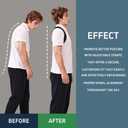 Zrughno Posture Corrector Back Brace for Women and Men Upper Support Straightener Scoliosis Spine for Work Instant Shoulder Hunchback Straps Thoracic Adjustable Belt Upright Correction (X-Large)