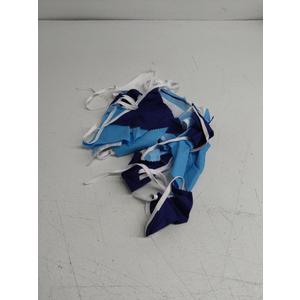 10M/32Ft Royal Blue Party Decorations Triangle Flag Pennant Bunting Fabric Garland for Wedding Birthday Ahoy Achor Nautical Pirate Bridal Baby Shower Under The Sea Party Festivals Decoration