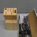 Knife Set, 14-Piece Kitchen Knife Set, German High Carbon Stainless Steel, Durable Knife Block, Black