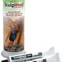 System Three SculpWood Paste Wood Epoxy Filler, 4 oz, Brown