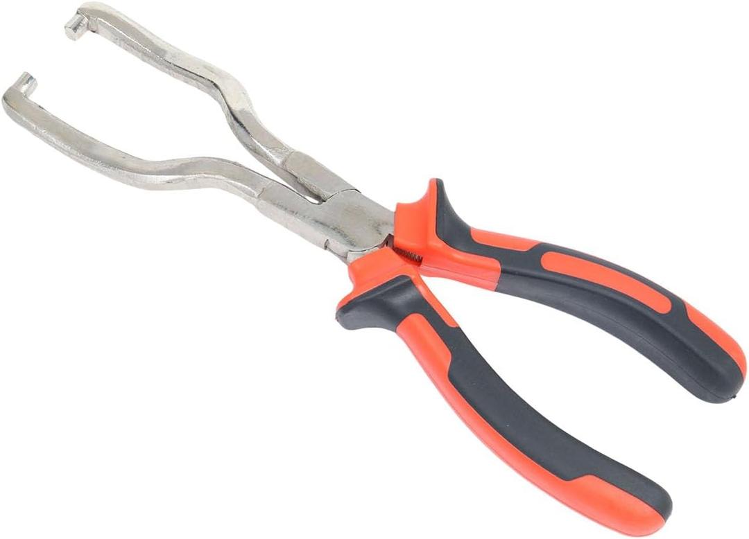 Electrical Disconnect Pliers Automotive Electrical Connector Disconnect Pliers Fuel Feed Pipe Plier Fuel Line Plier Long Spark Plug Removal Universal Pipe Clip Repair Tool red 1pcs