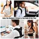Posture Corrector for Men & Women  Adjustable Upper Back Brace for Shoulder & Spine Support, Breathable Back Straightener for Neck, Back Pain Relief, Hunchback & Slouching, Chest Size -XL and XXL