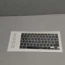 XSKN Russian/English Bilingual Design Black Silicone Keyboard Cover Skin for 2020 MacBook Air 13 inch A2179 with Touch ID and A2337 M1 Keyboard- US Version