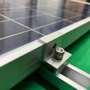Solar Panel Mounting Brackets, Roof Mount Kit, Rails and Clamps Included for Thickness 1.18”-1.38”, 4pcs in A Row Assembly on Tin, Flat and Sheet Rooftop, Aluminum Alloy