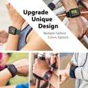 6 Pack Sport Bands Compatible with Apple Watch Band,Silicone Waterproof Strap for iWatch Apple Watch, Size: 38mm/40mm/41mm/42mm(series 11 10) Women Men