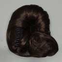 Fumwase Short Ponytail Extension Synthetic Hair Pieces for Women 7 Straight Ponytail Wig Elastic Hair Extensions Fake Hair Bun for White Black Women Girls Black Brown