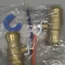 3/4" Push to Connect Ball Valve, Brass Plumbing Fitting for Copper, CPVC, PEX Pipes, With Upgraded Stiffener, Disconnect Clip Included, NSF & UPC Certified, Lead-Free, 2 Pack