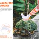 POPETPOP Turtle Shell Cleaning Brush Double-Sided Design with Flexible Bristles for Effective Mud and Dirt Removal on Aquatic Tortoise Shells and Aquarium Pets 6.29X1.96X0.59In