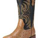 Rollda Kids Cowboy Boots Girls Cowgirl Boots Square Toe Boys Western Boots for Toddler/Little Kid/Big Kid 1LK