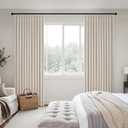 MIULEE Beige Pinch Pleated 100% Blackout Linen Curtains 102 Inch Length 2 Panels Set, Black Out Memory Trained Pleat Curtains Light Blocking Room Darkening Drapes for Bedroom Living Room Window