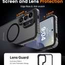 DEERLAMN Strong Magnetic Case for Samsung Galaxy S26 Ultra 6.9-Inch,[Compatible with Magsafe][Military Grade Drop Protection] Translucent Matte Shockproof Protective Phone Cover, Frosted Black