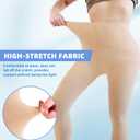 Medical Compression Pantyhose for Women & Men, 20-30mmHg Graduated Support Compression Tights Footless Medical Compression Stockings & Leggings for Edema, Varicose Veins, Swelling(Beige,L)