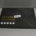 LED Red Light Photon Facial & Neck Mask with Remote Control, 7 Custom Modes with Infrared, Portable & Rechargeable with Timer for Home Use, 850nm Infrared & Red Light Masks, Black