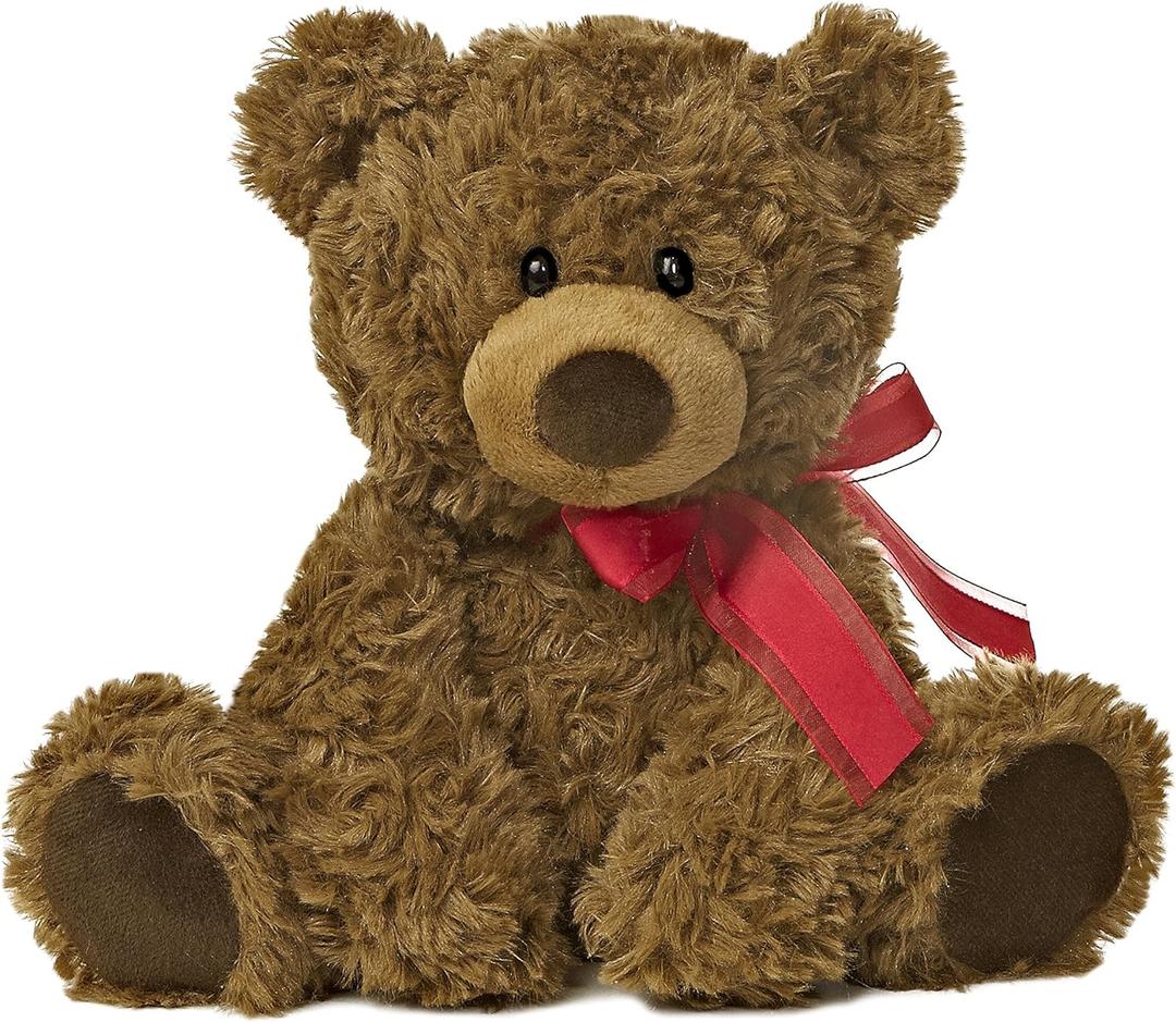 Aurora Snuggly Coco Bear Stuffed Animal - Comforting Companions for Imaginative Play - Perfect for Kids, Adults, Birthdays, and Anniversaries - Brown 9 Inches