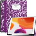 Amazon.com: Soke Case for iPad 9th Generation 2021/8th Gen 2020/7th Gen 2019 with Pencil Holder - Premium Shockproof Case with Soft TPU Back Cover & Auto Sleep/Wake for iPad 10.2 Inch, B-Book Violet : Electronics