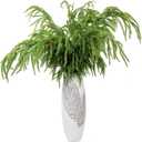 WBHome 6 Pcs Christmas Norfolk Pine Branches with Pine Cones - 42" Real Touch Norfolk Pine Branch- Artificial Xmas Branches Plants Pine Needles for DIY Craft Garland Home Garden Decor