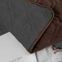 Ameritex Waterproof Dog Bed Cover Pet Blanket for Furniture Bed Couch Sofa Reversible (40x50 Inch (Pack of 1), Chocolate+darkgrey)