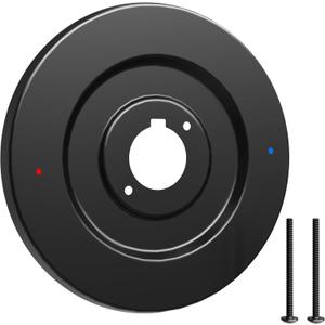 Escutcheon Replacement for Moen Shower Trim, for One-Handle Tub and Shower Faucet, Valve Trim Only, Matte Black