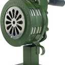 Base Mount Hand Crank Alarm Hand Crank Air Raid Siren  110dB Loud Manual Emergency Alarm, Base/Table Mount Outdoor Warning Siren for Survival & Safety