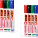 ECHSRT Acrylic Pen Holder 2-Pack With Megnetic,No-Adhesive Embedded Magnets, Dry Erase Marker Holder for Whiteboard & Fridge, Locker Accessories Organizer for Office School Desk (1 Compartment-Magnetic)