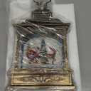 Christmas Snow Globes Lantern Water Swirling Glitter,with Santa Claus Projection/Auto 6H Timer/Music,Christmas Decorations Indoor Festival Home for Tabletop,USB/Battery Operated-Gifts for Kids Adults