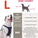 No Pull Dog Harness with Multifunction Dog Leash,Soft Adjustable No Choke Escape Proof Pet Harness Vest for Medium Dogs or Large Dogs,Denim Blue,L