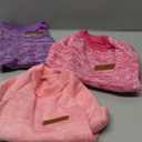 3 Pack Dog Sweaters for Small Dogs Girl Boy Winter Fleece Clothes Warm Soft Dog Sweatshirt Outfit for Dogs Cats Pet Apparel (M (Back: 13.7",Chest: 17.7", 10-14Ibs), Pink+Rose+Purple)