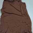 LouKeith Womens Tank Top Racerback Halter Tops Sleeveless Shirts Spaghetti Strap Camisole Casual Summer Basic Blouses (Brown), M