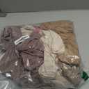 3 Pack Women's Turtleneck Sweaters Ribbed Long Sleeve Turtle Neck Top Slim Fitted Knit Lightweight Pullover Sweater (Beige Apricot, Brown, Mocha) Small