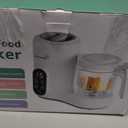 GROWNSY Baby Food Maker with Steam Basket, One Step Baby Food Processor Steamer Puree Blender Grinder Mills Machine, Auto Cooking Grinding and Sterili-zing for Healthy Homemade Baby Food, BPA-Free (White)