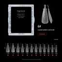 Nail Extension Forms Dual Forms for Poly Gel Nail Extension 120pcs Twelve-Sizes with Scale Reusable Flexible Abundant Nail Forms for Builder Gel for Nail Art Design Salon&DIy (06-2, 1)