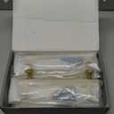 Amerdeco 10 Pack Brushed Gold Cabinet Pulls 5 Inch(128mm) Hole Center Heavy Duty Solid Kitchen Cabinet Handles Drawer Pulls