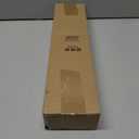 Black Curtain Rods 66 to 120 Inches(5.5-10 Feet),Decorative 3/4 Inch Diameter Drapery Rod Set with Square Finials,Size:36''-120'',Matte Black