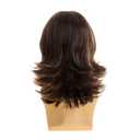 Mens Brown Wig Natural Layered Short Brown Side Part Synthetic Halloween Cosplay Costume Party Full Wigs for Male Guys, 9 x 7 x 1 inches