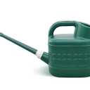 2 Gallon Watering Can, Garden Watering Can Outdoor, Plant Water Can with Removable Long Spout and Stainless Steel Sprinkler Head, Large Plastic Outdoor Watering Cans for Gardening Flower Plants (Alpine Green)