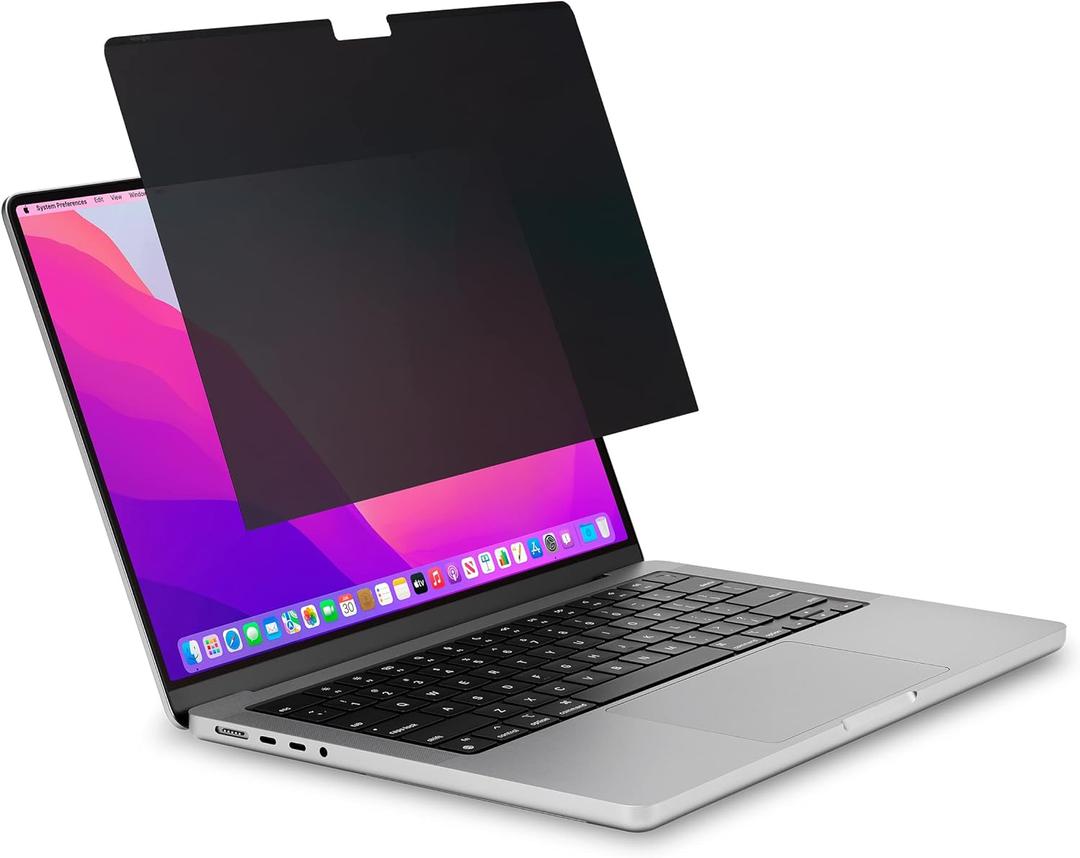 Kensington MP14 Magnetic MacBook Pro 14" Privacy Screen for 14 inch MacBook Pro (2021-2024, M1, M2, M3, M4, Pro, Max), Removable Laptop Privacy Screen, Anti Glare Blue Light Screen Protector
