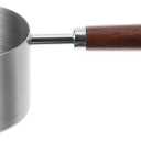 Kichvoe Small Sauce Pan with Handle 8.26In Stainless Steel Mini Oil Drip Pot 250Ml Compact Kitchen Saucepan with Double Pour Spouts for Heating Oils and Sauces