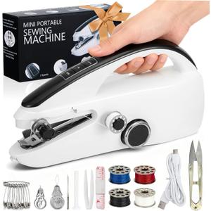 Handheld Sewing Machine for Beginners, Easy to Operate and Fast Stitch Suitable for Clothes,Fabrics and Quick Home Repairs for Mom Birthday Valentine's Day Christmas