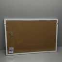 Cork Board with Linen White,Bulletin Board 30"x20" Hanging Corkboards for Office Home School Message Board or Vision Board Decoration.