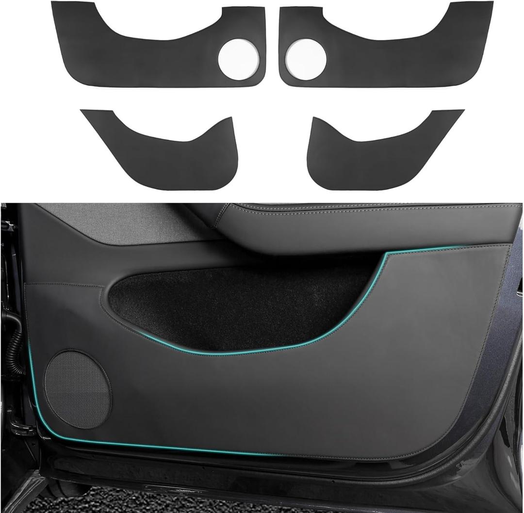 4PCS Door Side Protector for Model Y Juniper 2026 Door Side Anti Kick Wrap Pad Cover Mat Model Y Accessories