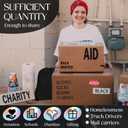 Liitrsh 120 Pcs Homeless Care Package Supplies Bulk Winter Beanie Hat Gloves Socks Scarves Polyester Drawstring Bags for Men (Black)