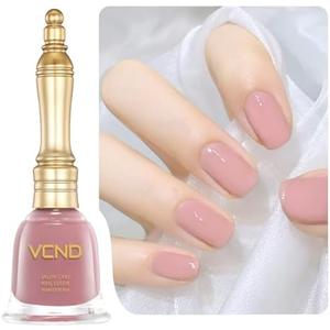 VCND Sheer Nude Purple Nail Polish, Light Purple Jelly nail polish 0.35 fl. oz - 10.5 ml, No UV Lamp Needed, Quick-Dry and Long-Lasting, Chip-Resistant and Odorless, Home DIY, Nail Polish Gift, (2 Pack)
