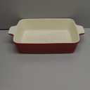 MALACASA 4.4 QT Baking Dish, 9x13 Large Casserole Dish for Oven, Ceramic Baking Pan, Rectangular Lasagna Pan Deep with Handles for Baking, Durable Microwave Oven Safe, Red, Series BAKE-BAKE