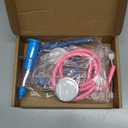 4 Pcs Kids Stethoscope with Syringe Toy Stethoscope Preschool Pretend Doctor Toys for Costume Kids Boys Girls Role Play Accessories, Pink Blue