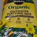 Miracle-Gro Organic Outdoor Potting Mix, for Outdoor Container Plants, Contains Quick-Release Natural Fertilizer, OMRI Listed, 16 qt.