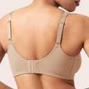 HSIA Minimizer Bras for Women Plus Size, Full Coverage Coolcomfort T Shirt Unlined Bra with Underwire for Heavy Breast (Beige), 36D